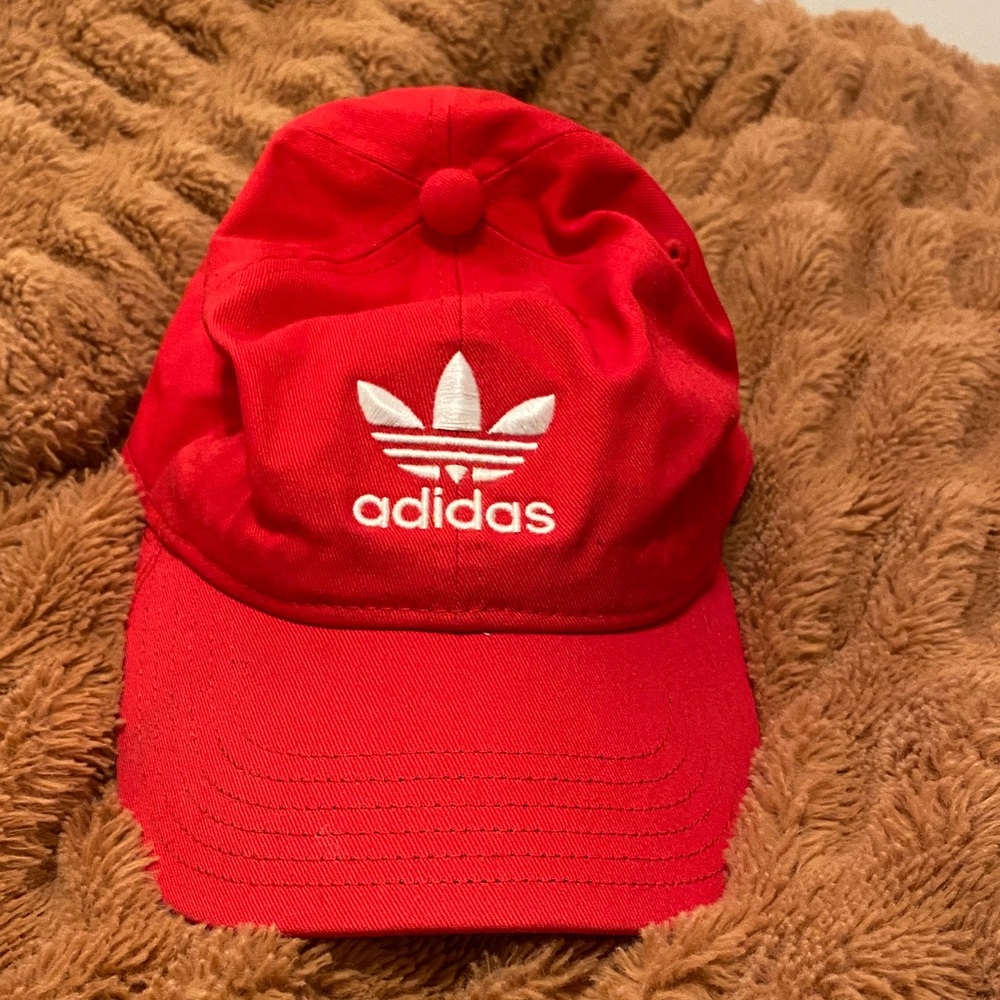 Adidas Bright Red Hat
